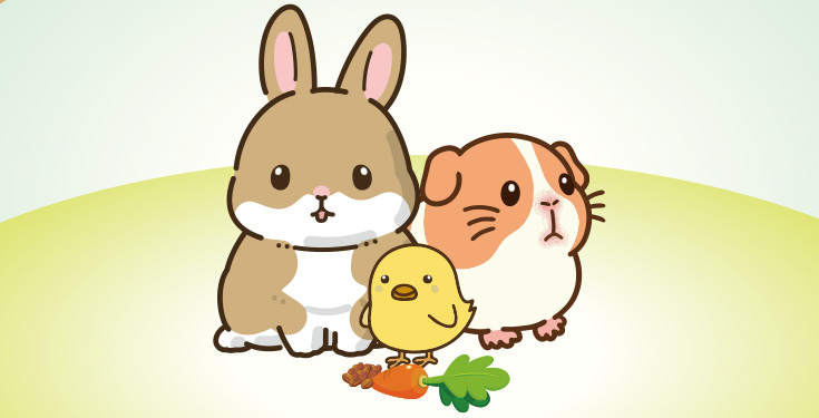 小動物えさやりコーナー